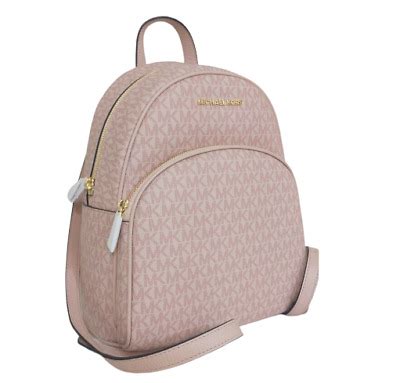 michael kors medium abbey backpack pink|Abbey Medium Logo Backpack .